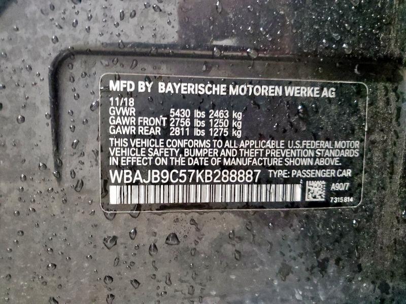 WBAJB9C57KB288887