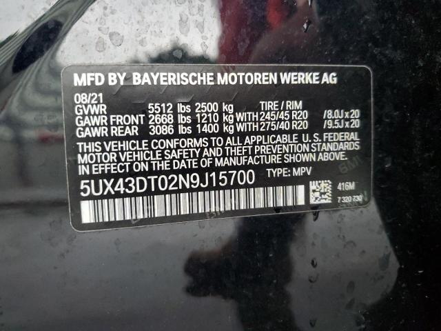 5UX43DT02N9J15700