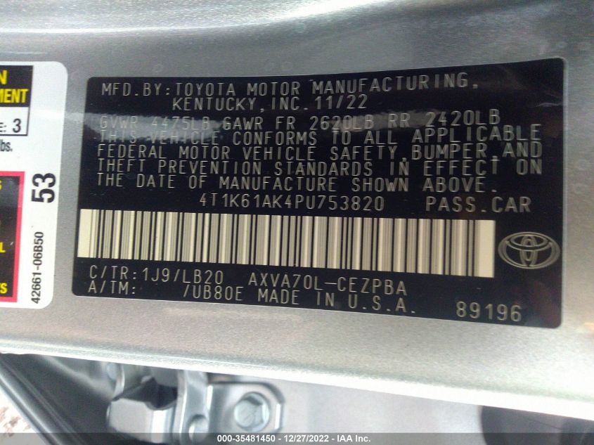 4T1K61AK4PU753820
